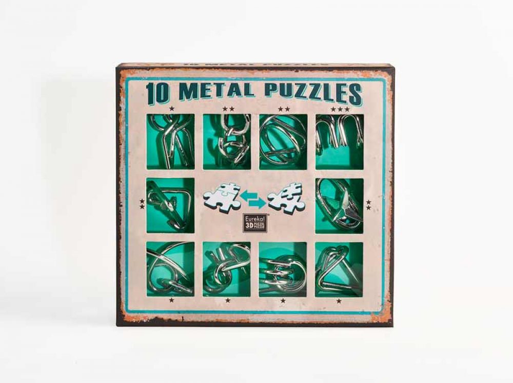 PuzzleMuzzle puzzels 10 Metal Green