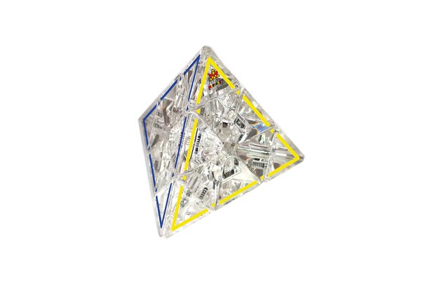 Pyraminx Crystal 4 zijden driehoek
