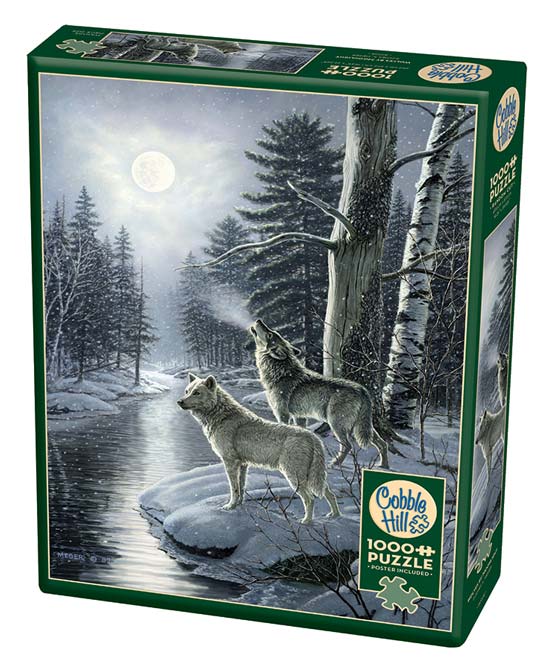 Legpuzzel 1000 stukjes Wolves by Moonlight
