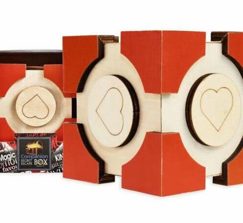 Companion Secret Escape Box, een mooie breinbreker om jouw verrassing in te stoppen.