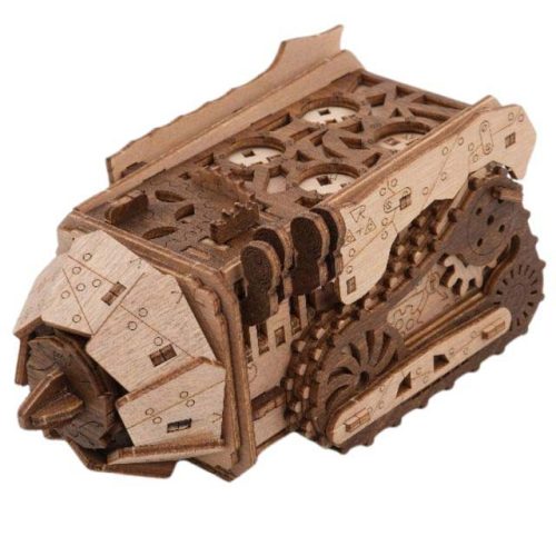 Schuin vooraanzicht van de Space Rover